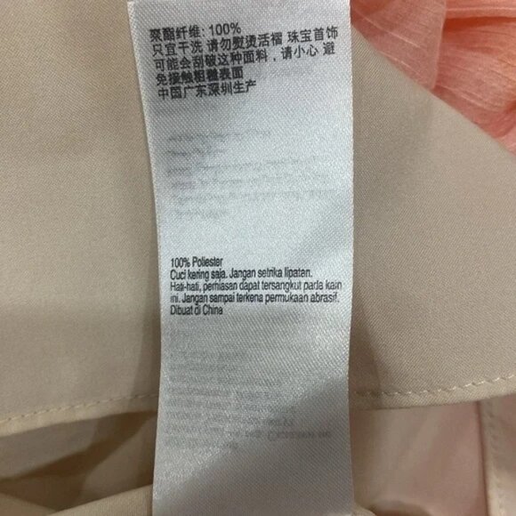 Karen Millen Ombre Floral Pleated Bustier Maxi Dress - Orange Size US 8 - Picture 8 of 8